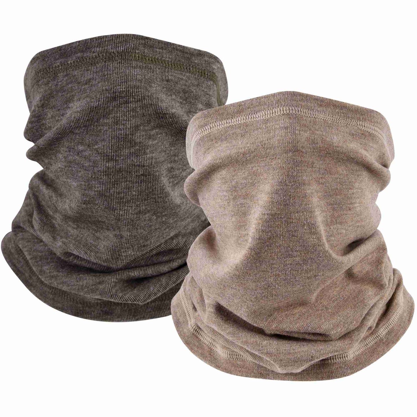EXski Winter Neck Gaiter Warmer, Soft Fleece Face Mask Scarf for Cold Weather Skiing Cycling Outdoor Sports 2 Packed EXSKI