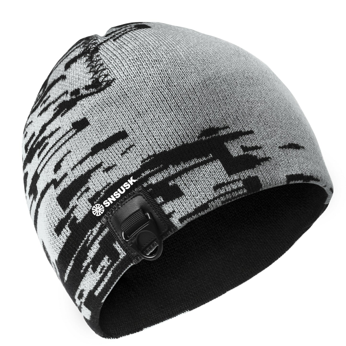 SNSUSK Slouchy Beanie Hat Cycling Skull Cap Winter Warm Knitted Hat Skiing Running Outdoor Sport SNSUSK