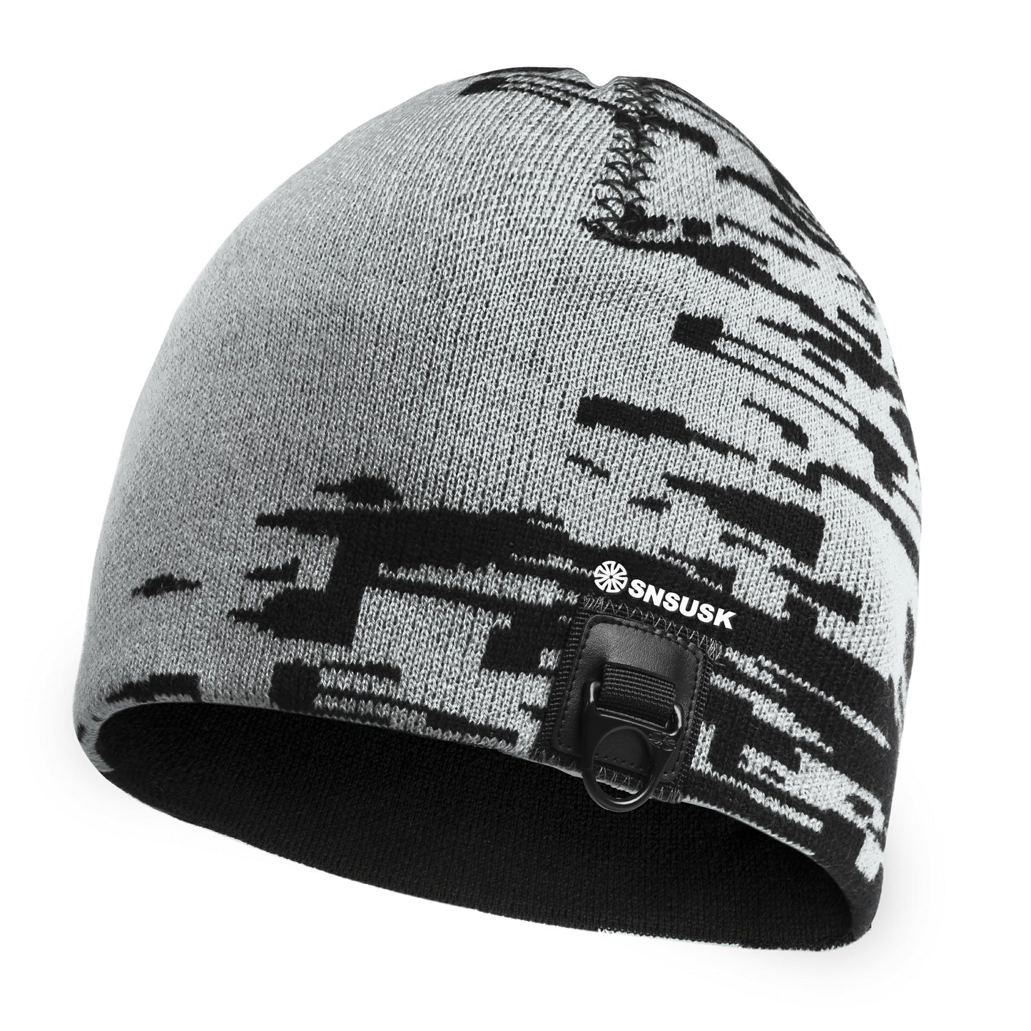 SNSUSK Slouchy Beanie Hat Cycling Skull Cap Winter Warm Knitted Hat Skiing Running Outdoor Sport SNSUSK