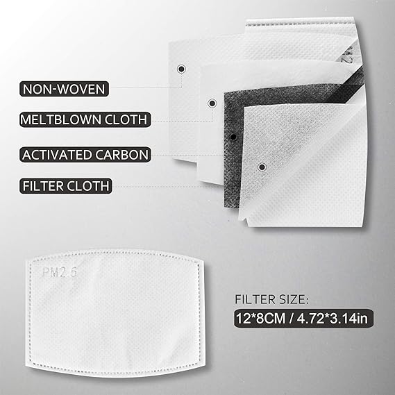 Citoor Neck Gaiter Breathable Cooling Face Mask with Filter Sun UV Protection Black for Cycling Running Hiking CITOOR
