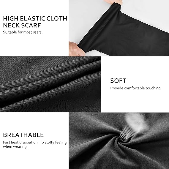 Citoor Neck Gaiter Breathable Cooling Face Mask with Filter Sun UV Protection Black for Cycling Running Hiking CITOOR