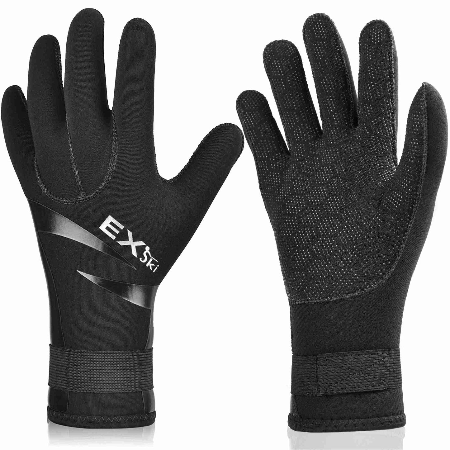 EXski Diving Gloves, 3mm Neoprene Wetsuit Gloves for Scuba Diving Snorkeling Kayaking Paddling Men Women EXSKI