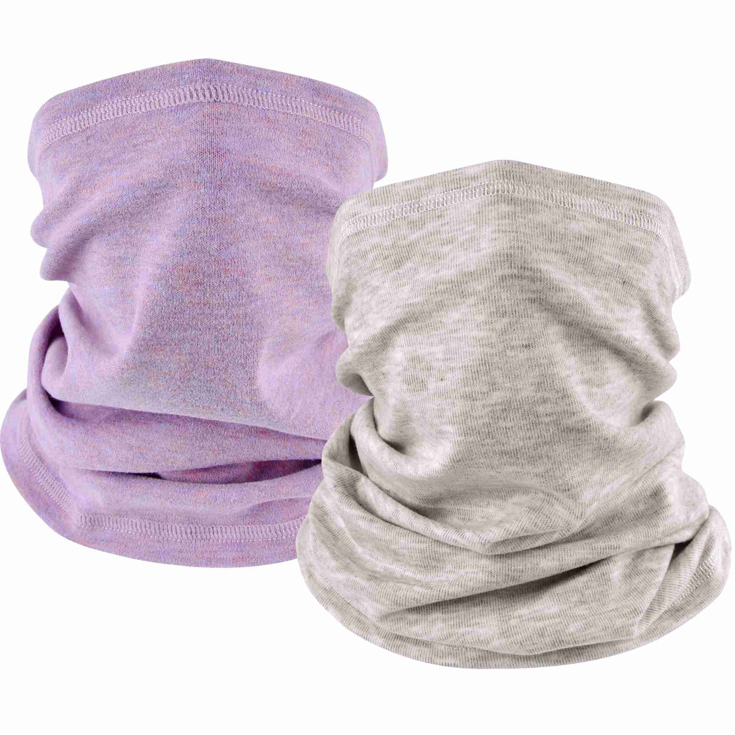 EXski Winter Neck Gaiter Warmer, Soft Fleece Face Mask Scarf for Cold Weather Skiing Cycling Outdoor Sports 2 Packed EXSKI