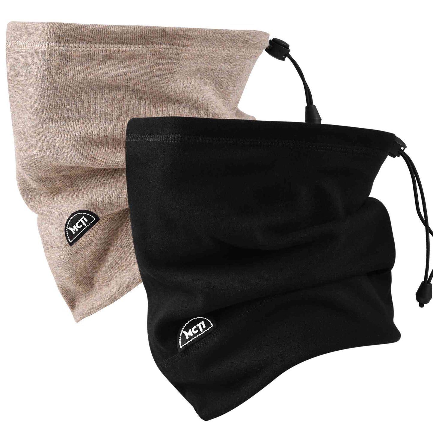 MCTi Soft Neck Warmer - Adjustable Fleece Scarf and Beanie Hat for Winter Sports EXSKI