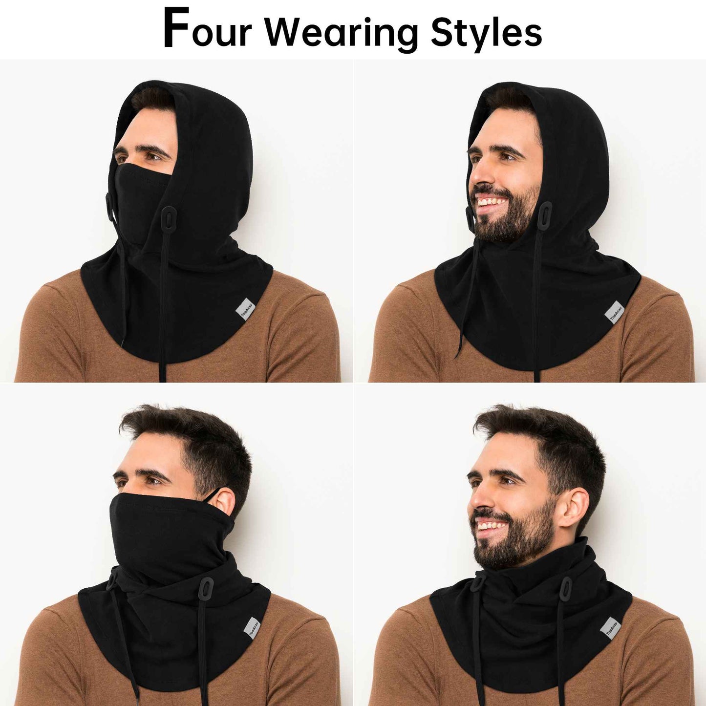 TopAcsy Ski Balaclava - Warm, Windproof Fleece Face Mask & Neck Warmer for Men & Women TopAcsy