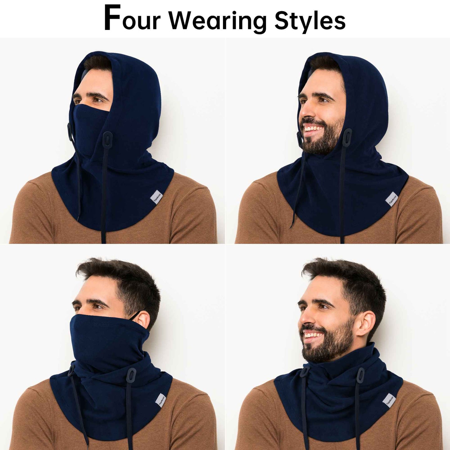 TopAcsy Ski Balaclava - Warm, Windproof Fleece Face Mask & Neck Warmer for Men & Women TopAcsy