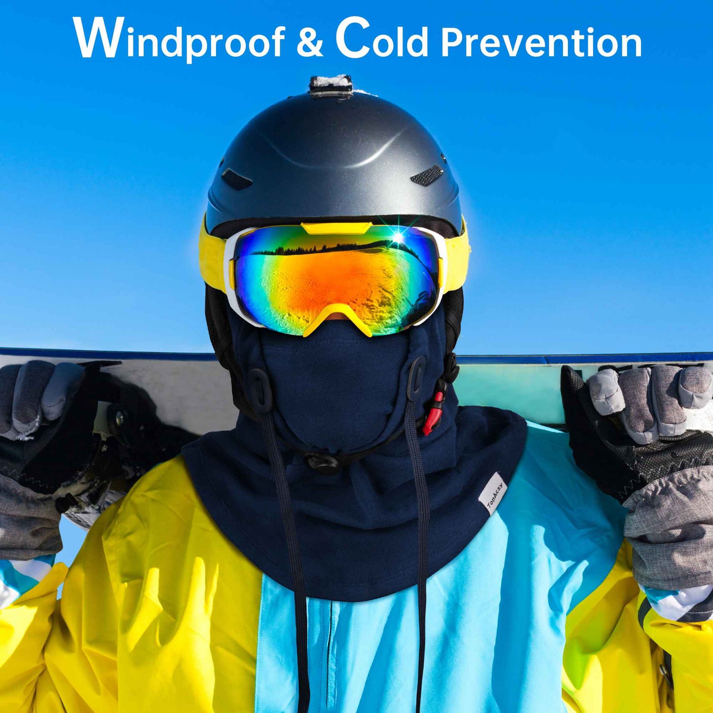 TopAcsy Ski Balaclava - Warm, Windproof Fleece Face Mask & Neck Warmer for Men & Women TopAcsy