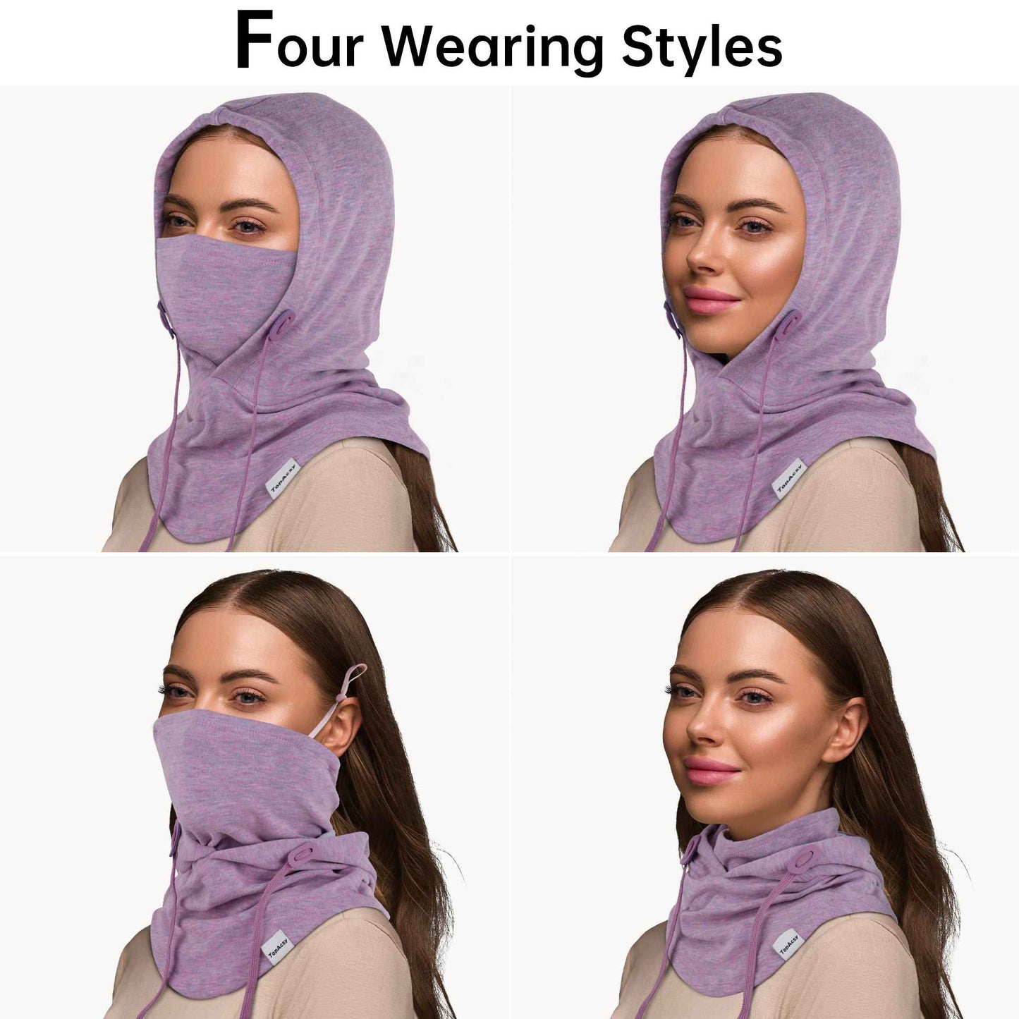 TopAcsy Ski Balaclava - Warm, Windproof Fleece Face Mask & Neck Warmer for Men & Women TopAcsy