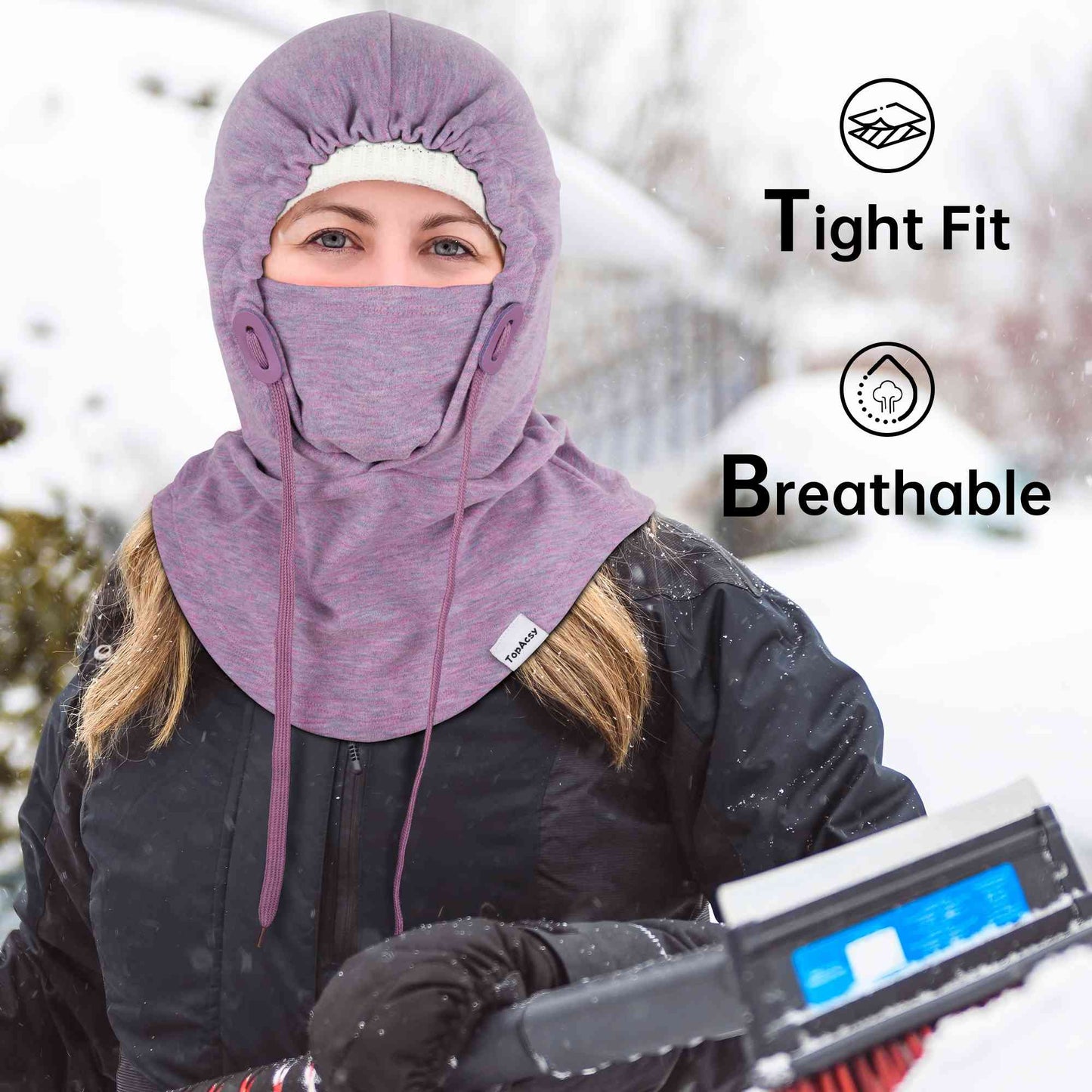 TopAcsy Ski Balaclava - Warm, Windproof Fleece Face Mask & Neck Warmer for Men & Women TopAcsy