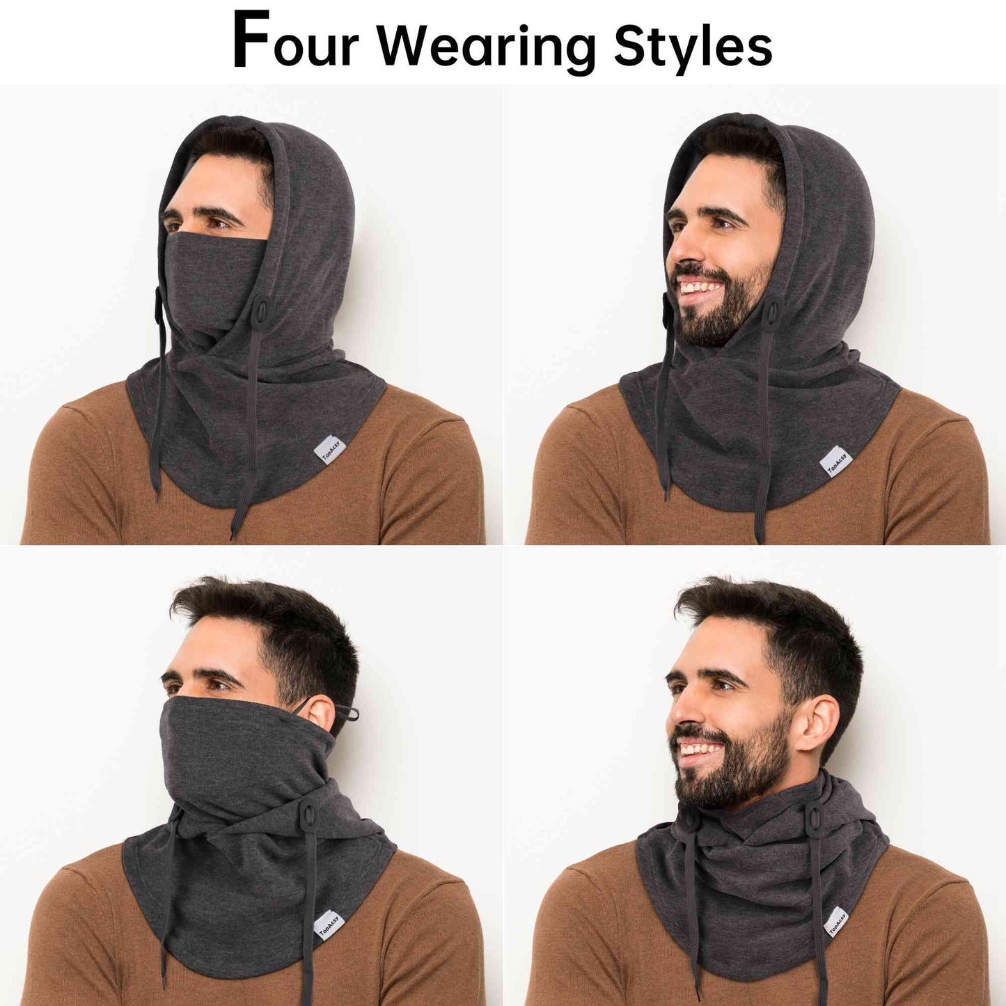 TopAcsy Ski Balaclava - Warm, Windproof Fleece Face Mask & Neck Warmer for Men & Women TopAcsy