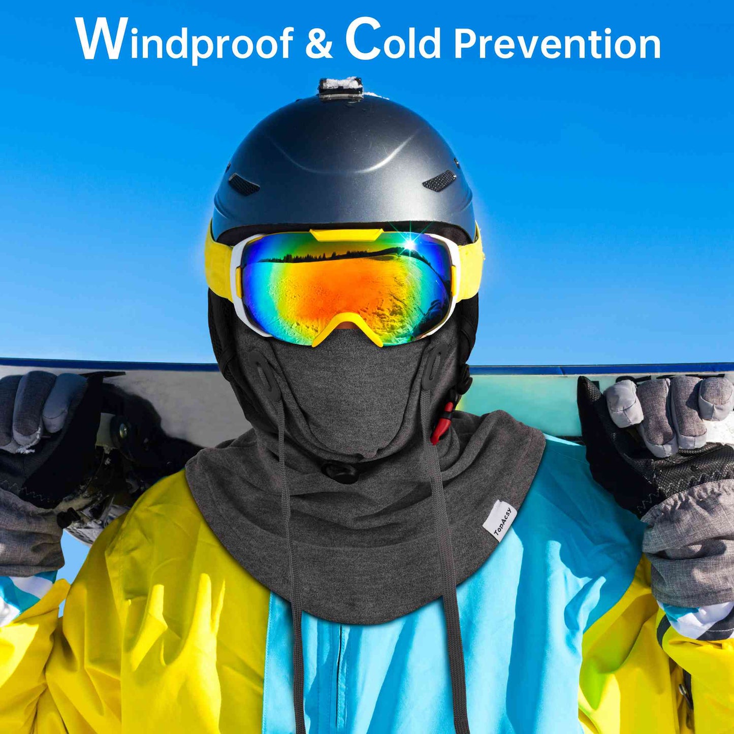TopAcsy Ski Balaclava - Warm, Windproof Fleece Face Mask & Neck Warmer for Men & Women TopAcsy