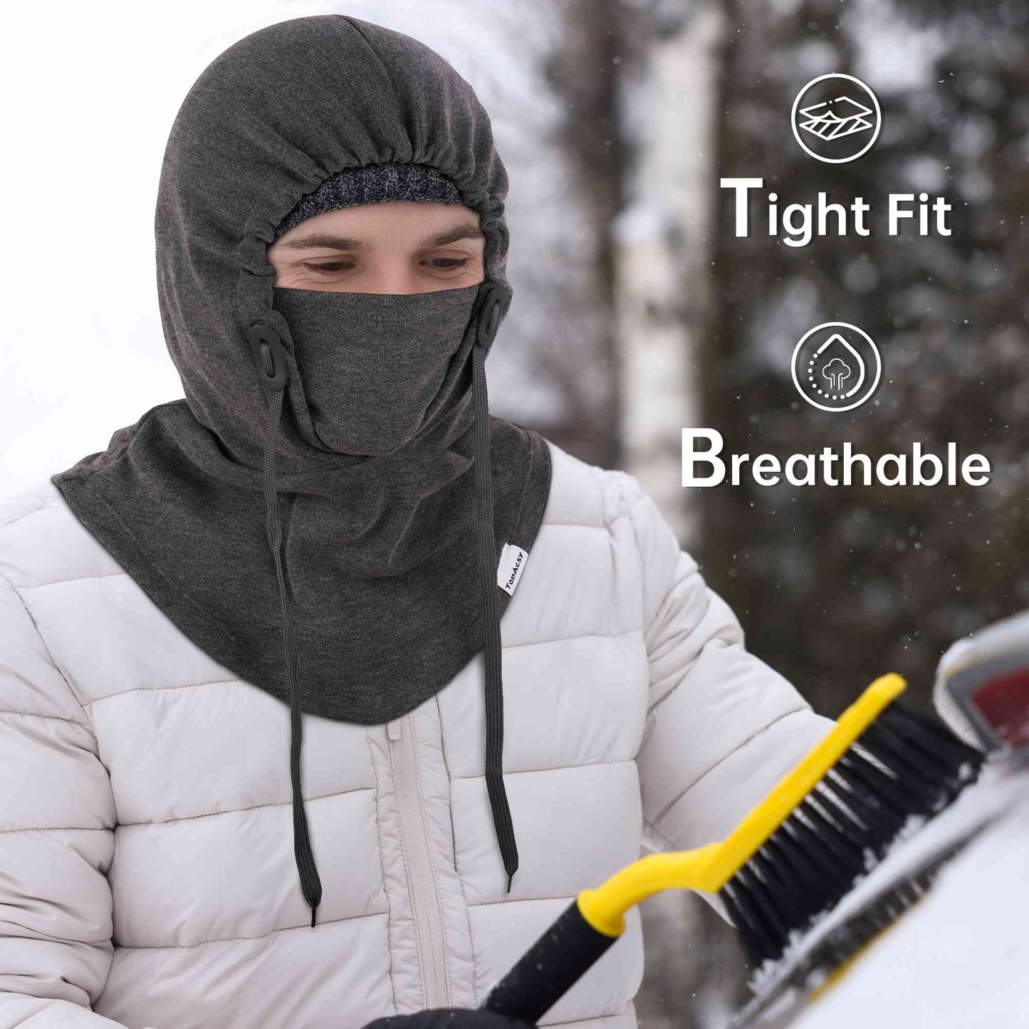 TopAcsy Ski Balaclava - Warm, Windproof Fleece Face Mask & Neck Warmer for Men & Women TopAcsy