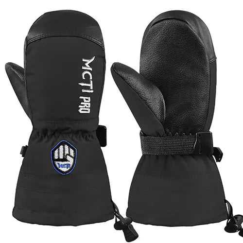 MCTi Kids Mittens Waterproof Winter Ski Warm Sherpa Fleece Lined Removable Insert MCTi