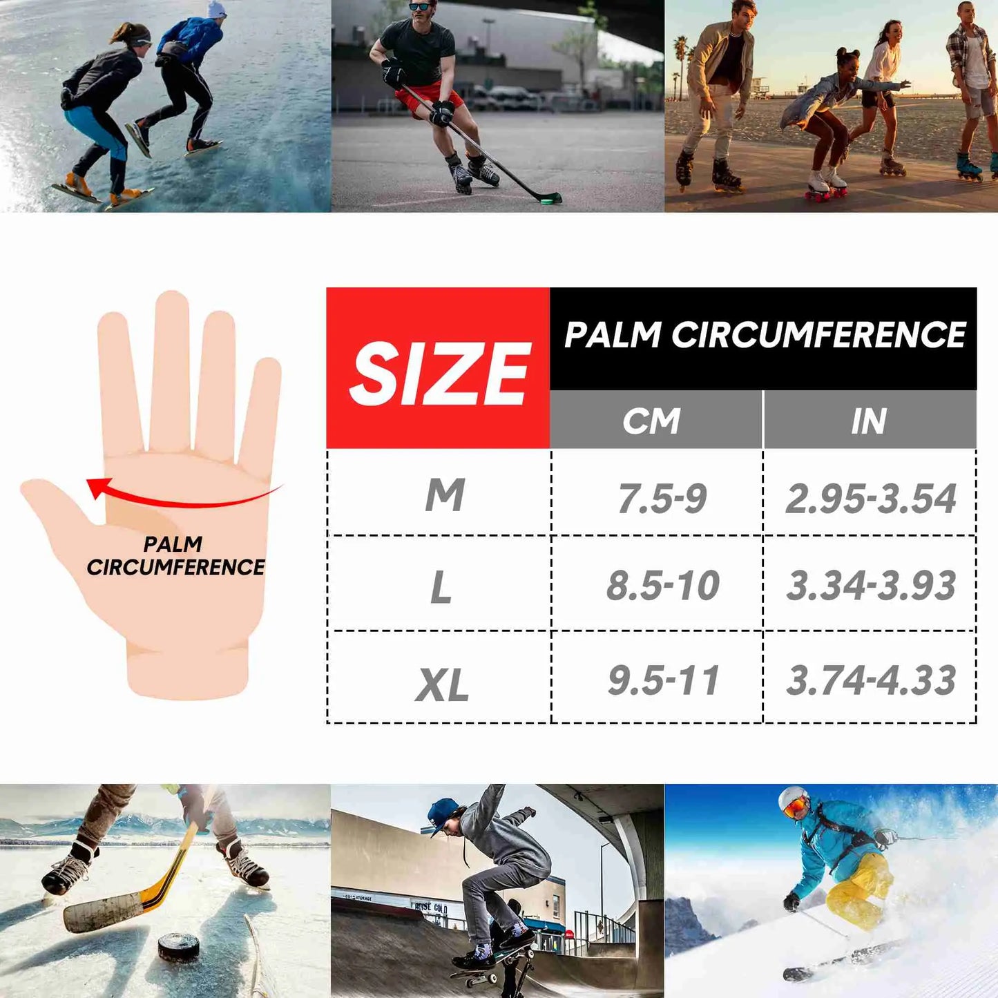 Soared Skating Impact Wrist Guards Protective Gear Gloves for Skateboard Skiing Snowboard SOARED