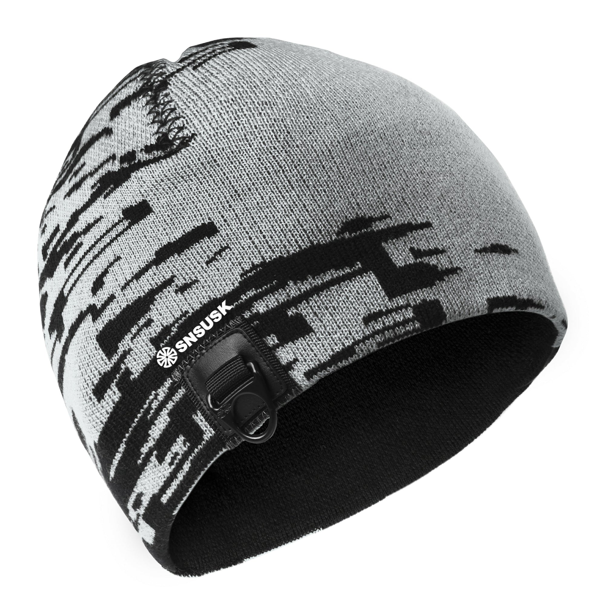 SNSUSK Slouchy Beanie Hat Cycling Skull Cap Winter Warm Knitted Hat Skiing Running Outdoor Sport SNSUSK