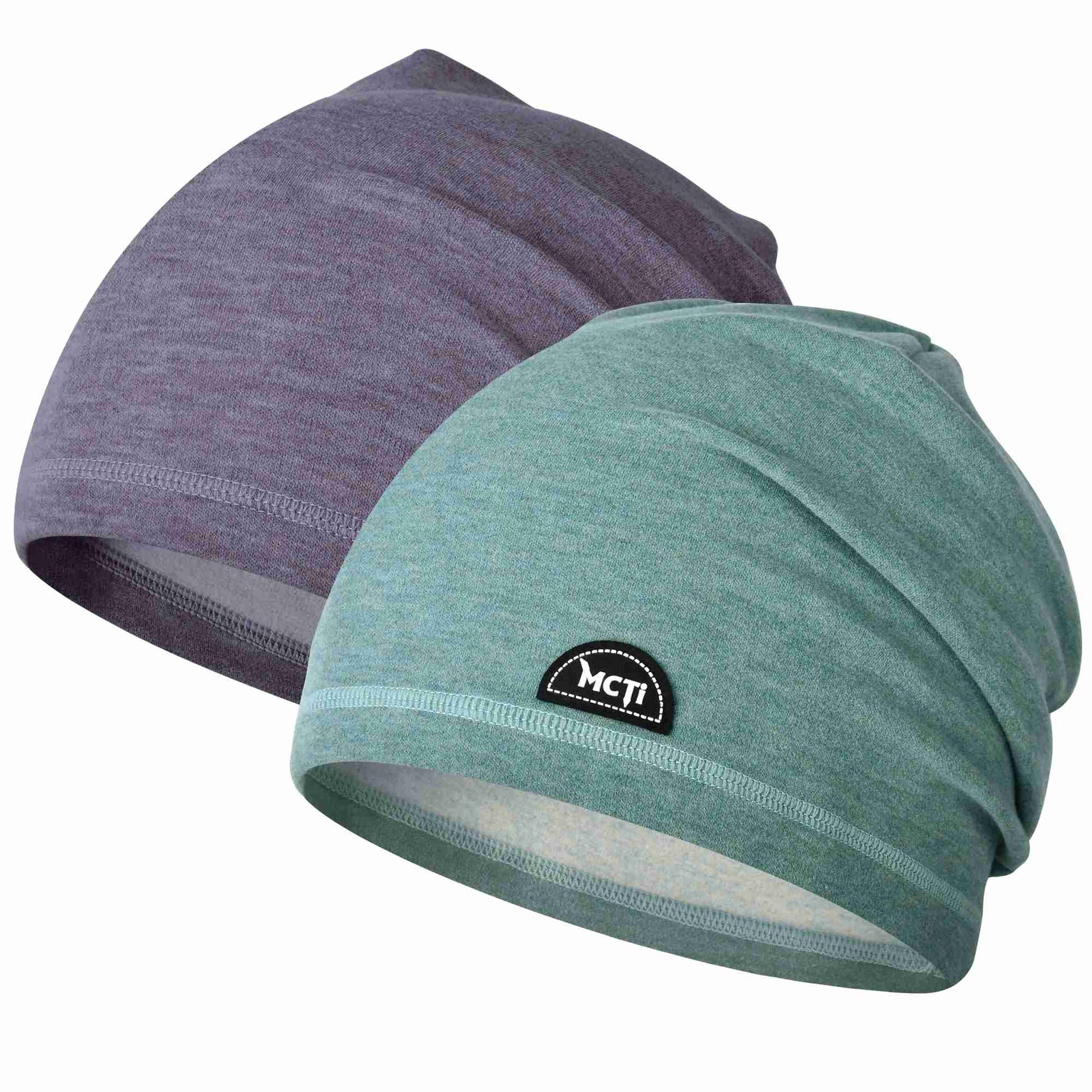 MCTi Slouchy Beanie for Men Women, Winter Warm Stretchy Skull Cap Hat Lightweight for Running Cycling MCTi