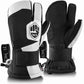 MCTi Snowboard Gloves with Wrist Guard 3-Finger Kevlar Gloves Waterproof for Winter Snow Skiing EXSKI