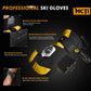 MCTi Snowboard Gloves with Wrist Guard 3-Finger Kevlar Gloves Waterproof for Winter Snow Skiing EXSKI