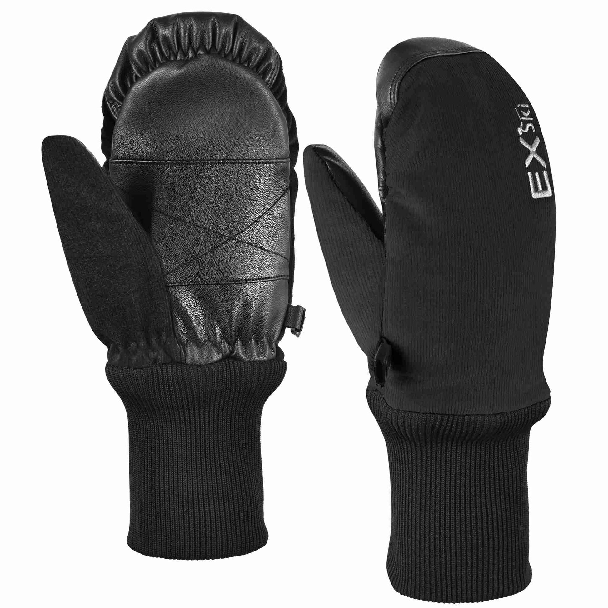 EXski Waterproof Kids Ski Mittens with Sherpa Fleece Lining EXSKI