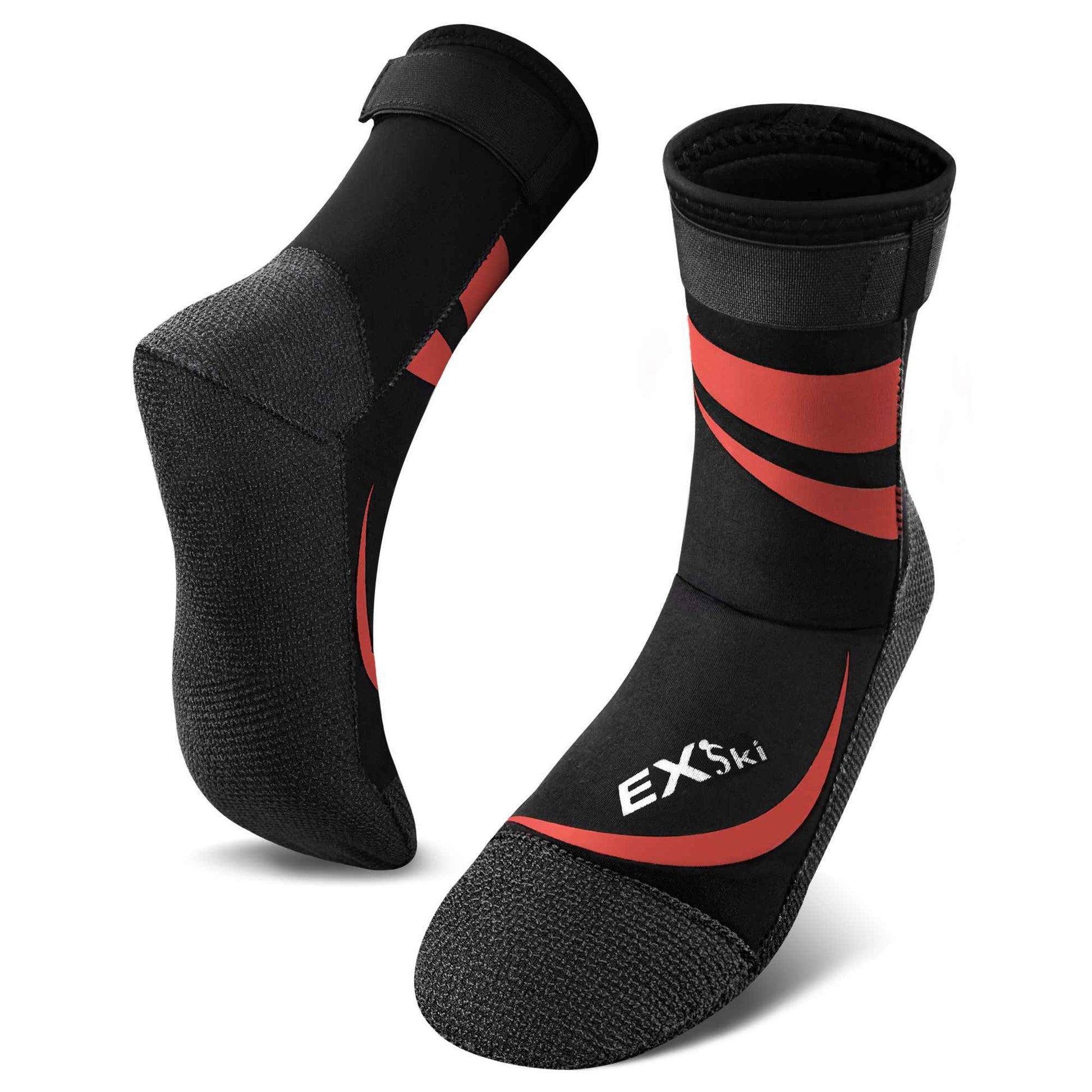 EXski Neoprene Beach Socks - 3mm, Kevlar, Water-Resistant