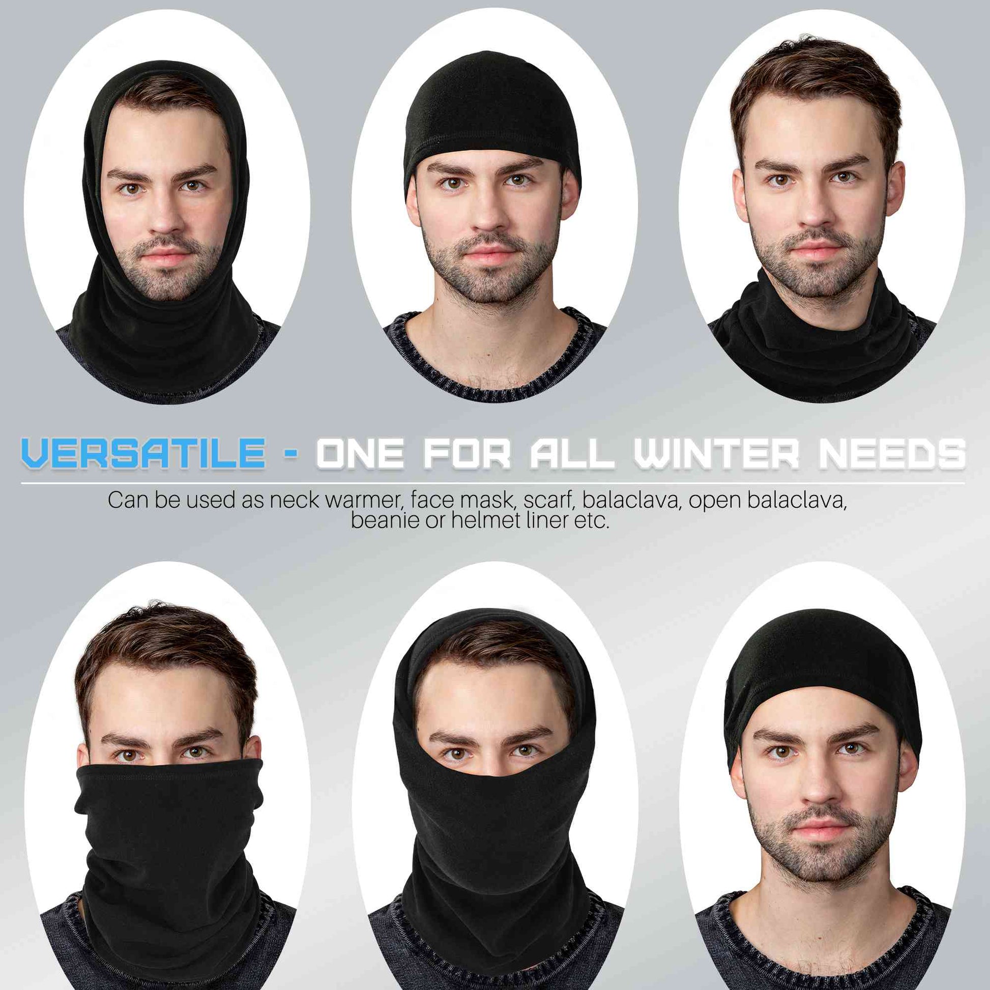 EXski Fleece Neck Gaiter for Cold Weather Sports - Skiing, Cycling, Outdoor Activities EXSKI