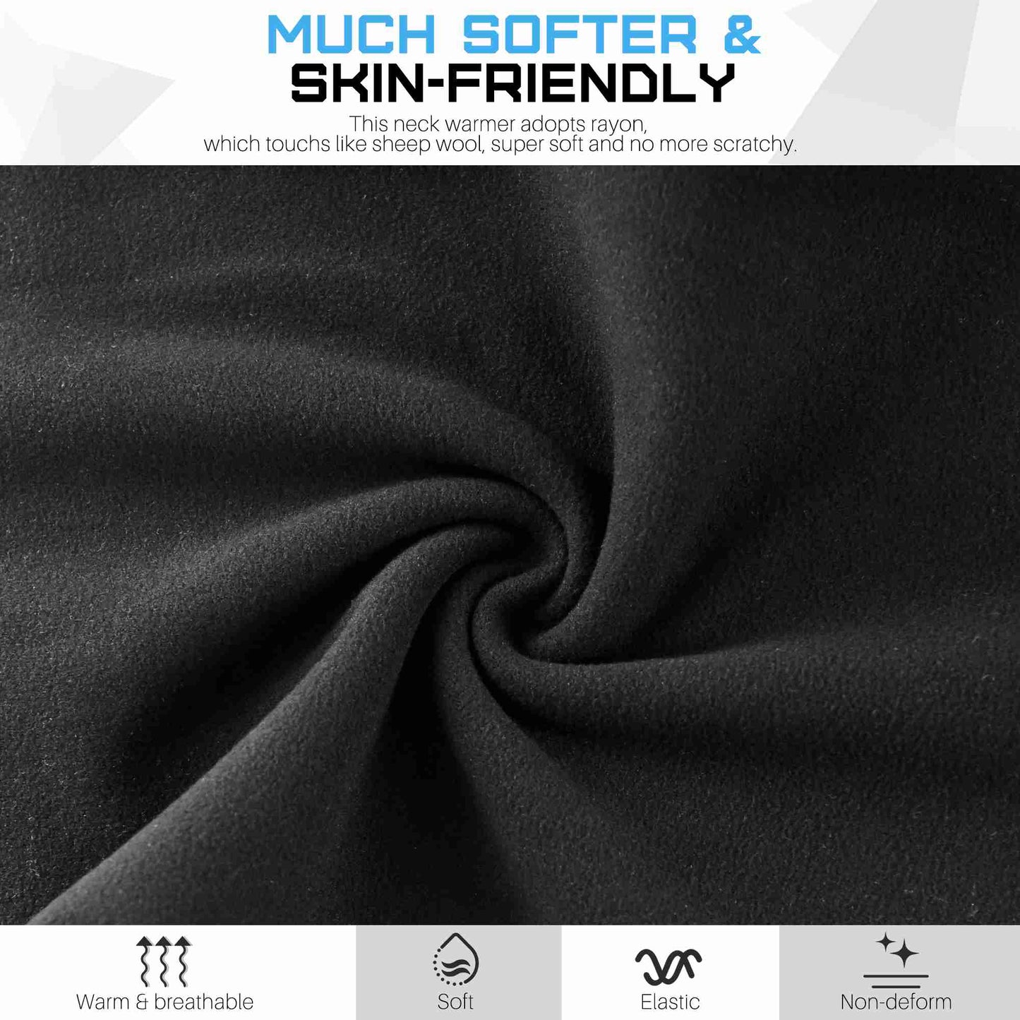 EXski Fleece Neck Gaiter for Cold Weather Sports - Skiing, Cycling, Outdoor Activities EXSKI