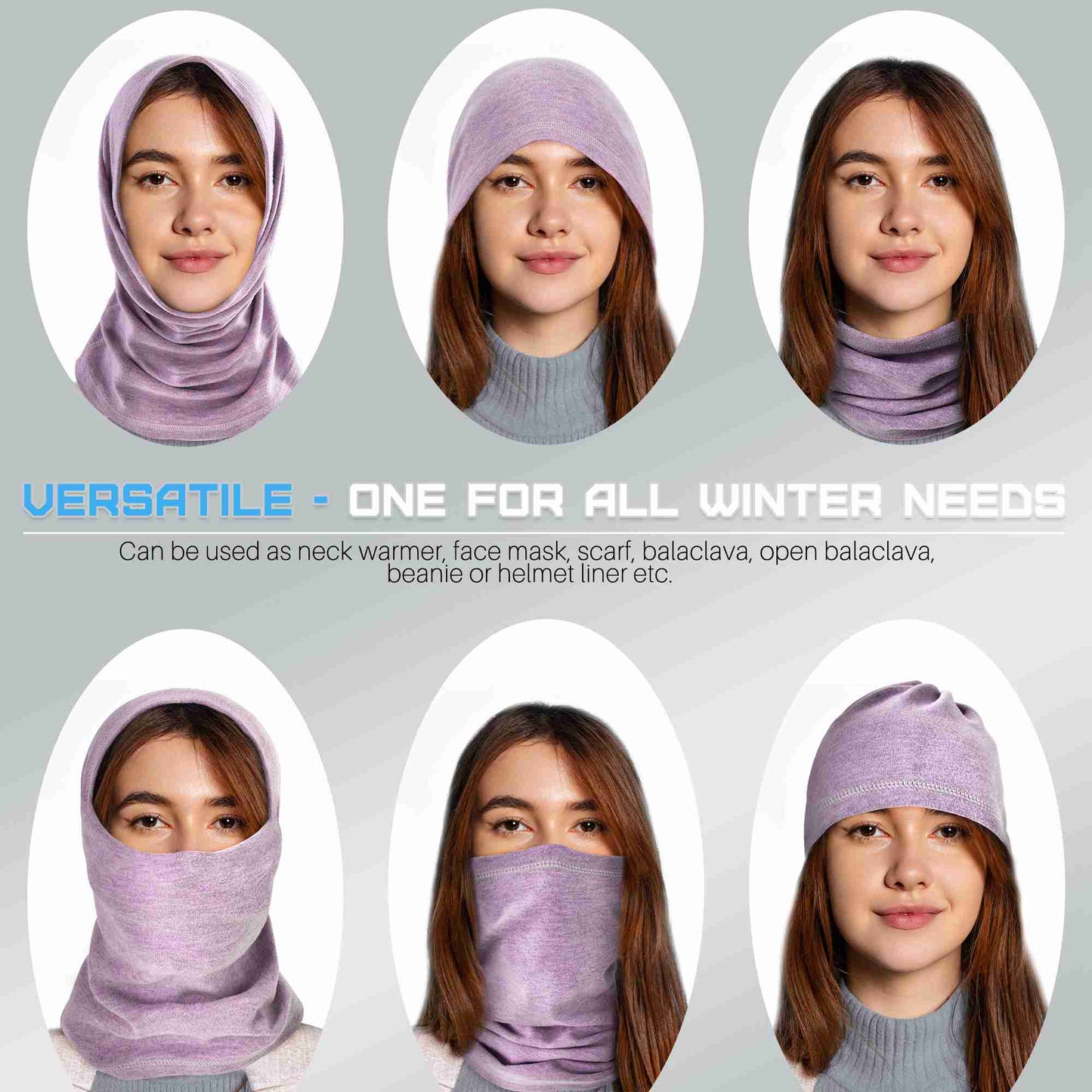 EXski Fleece Neck Gaiter for Cold Weather Sports - Skiing, Cycling, Outdoor Activities EXSKI