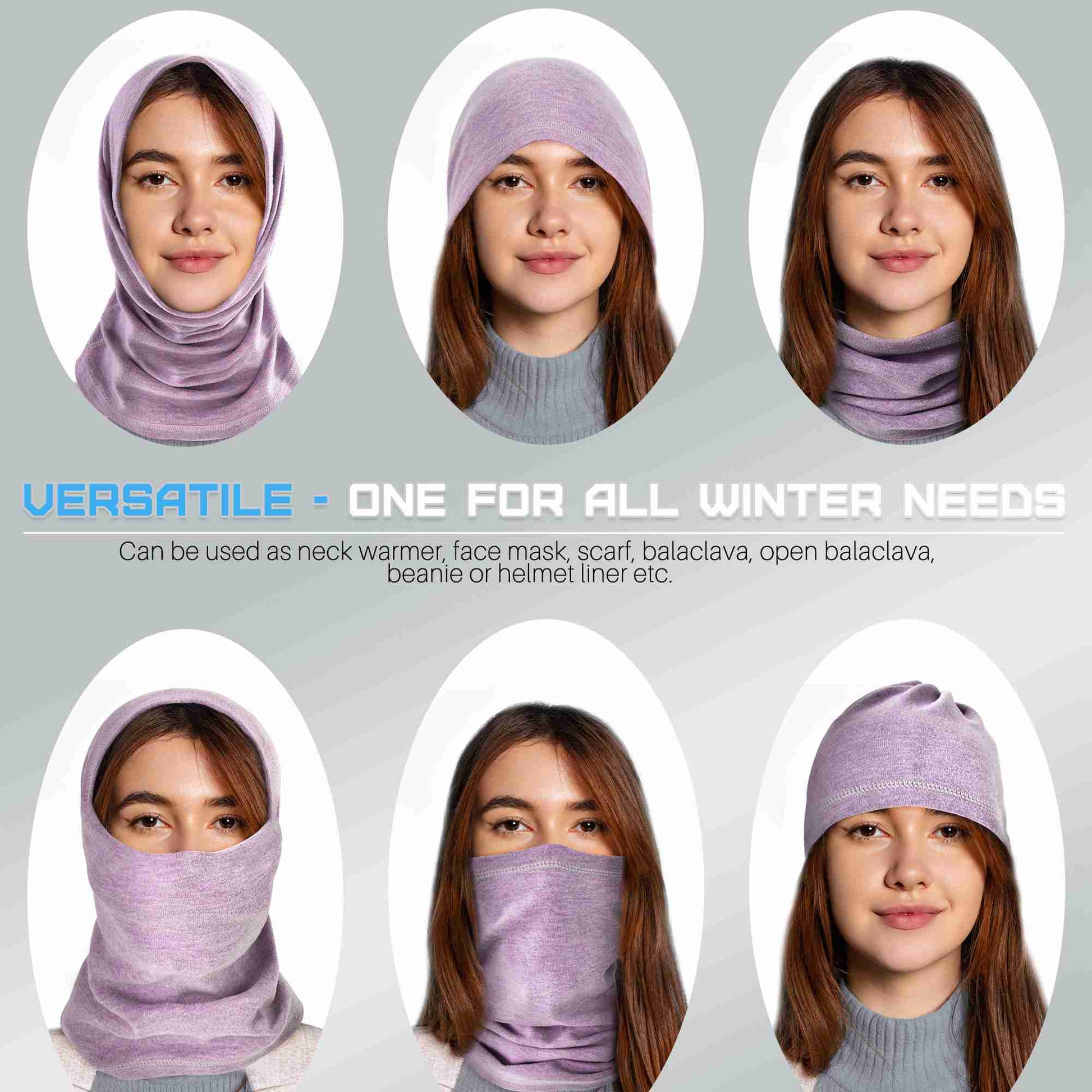 EXski Fleece Neck Gaiter for Cold Weather Sports - Skiing, Cycling, Outdoor Activities EXSKI