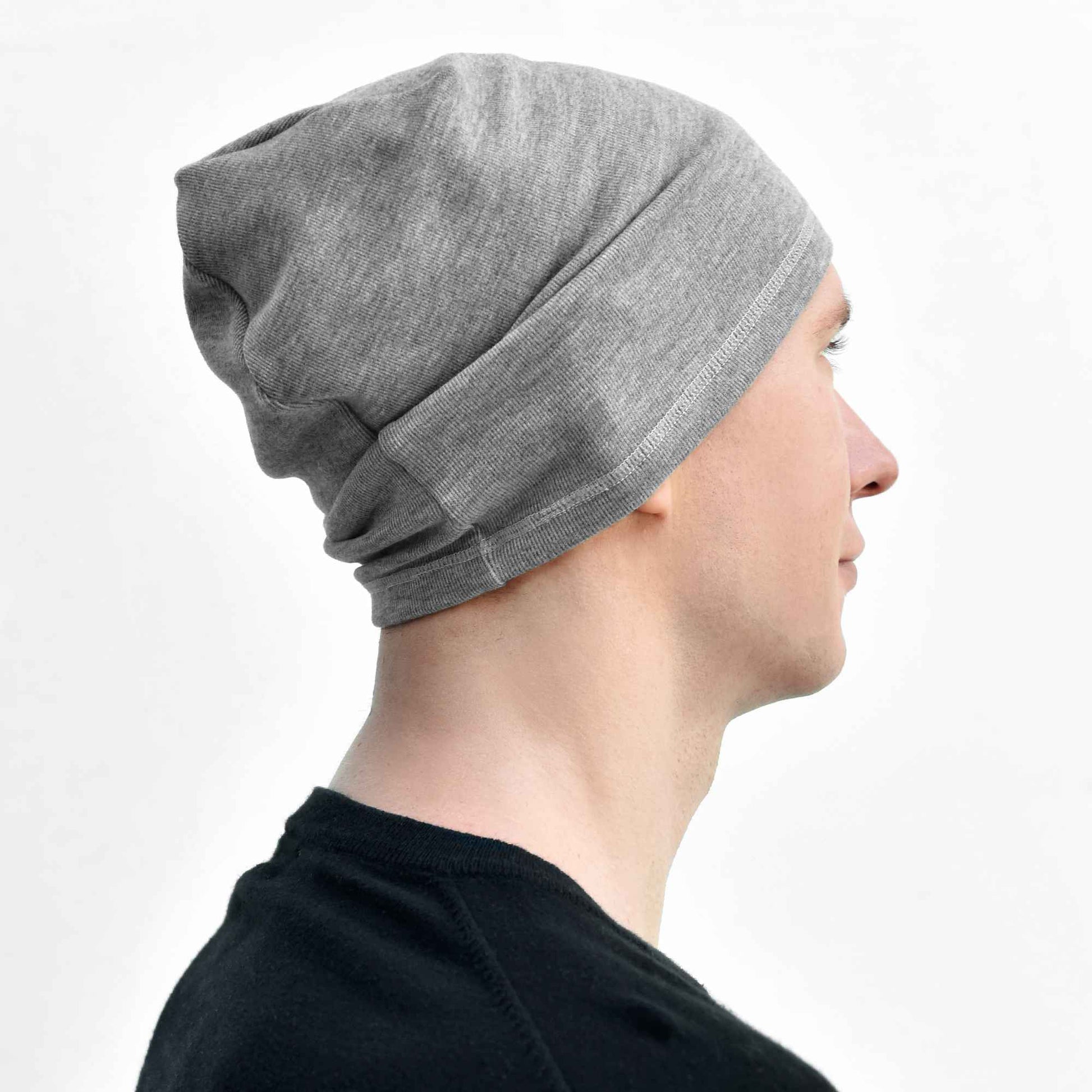 MCTi Slouchy Beanie for Men Women, Winter Warm Stretchy Skull Cap Hat Lightweight for Running Cycling MCTi