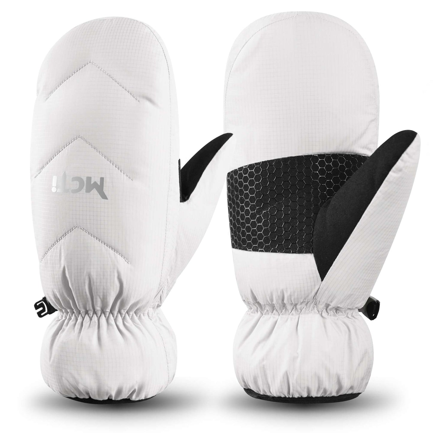 MCTi Women's Goose Down Mittens Waterproof Touch Screen Packable Ultra Light Snow Mitts MCTi