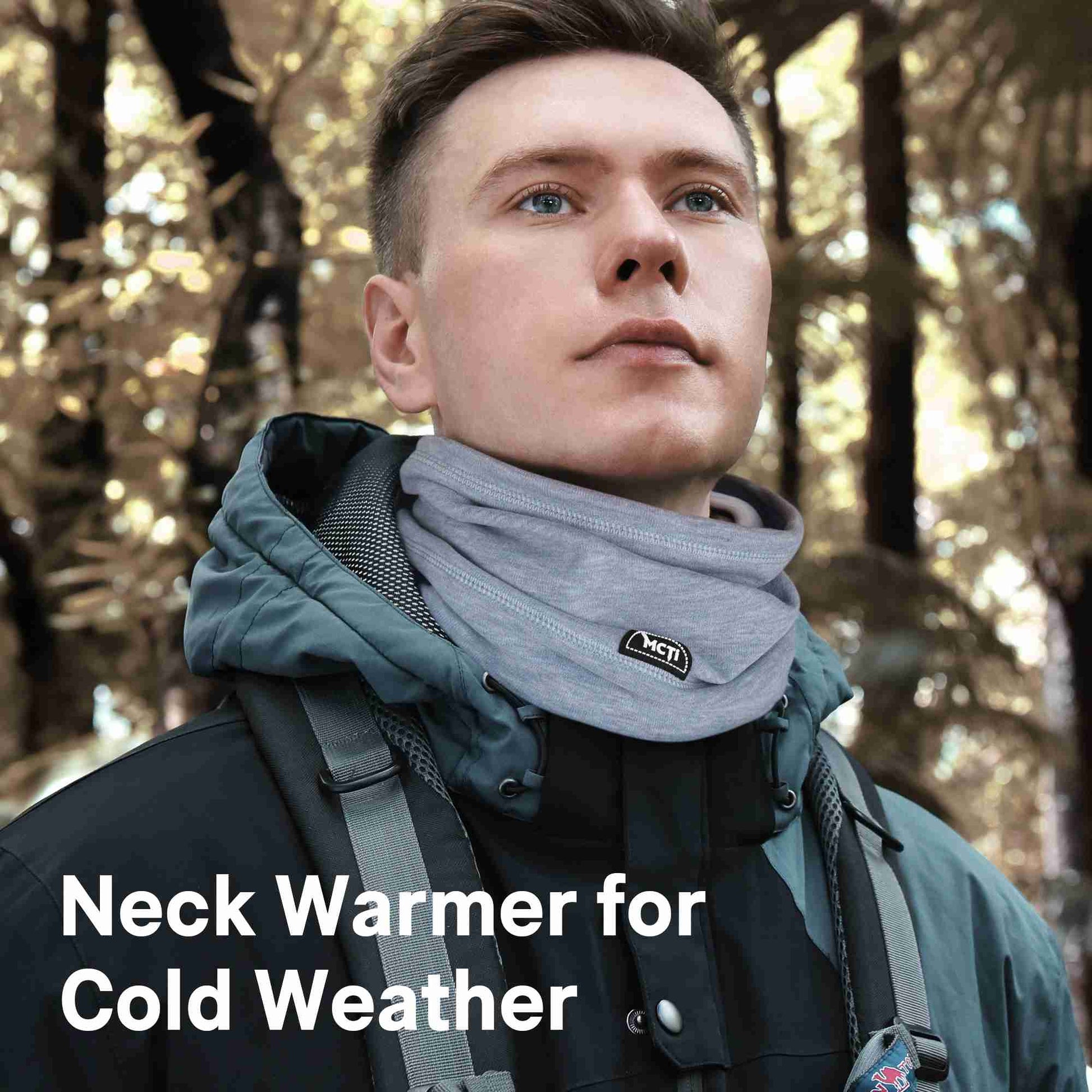 MCTi Soft Neck Warmer - Adjustable Fleece Scarf and Beanie Hat for Winter Sports EXSKI