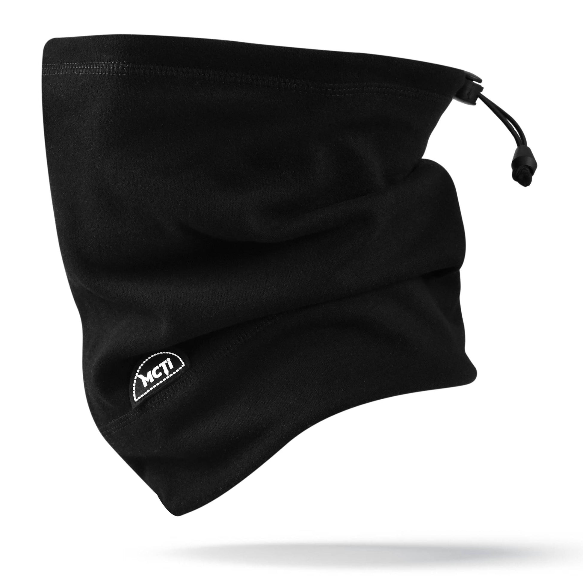MCTi Soft Neck Warmer - Adjustable Fleece Scarf and Beanie Hat for Winter Sports MCTi