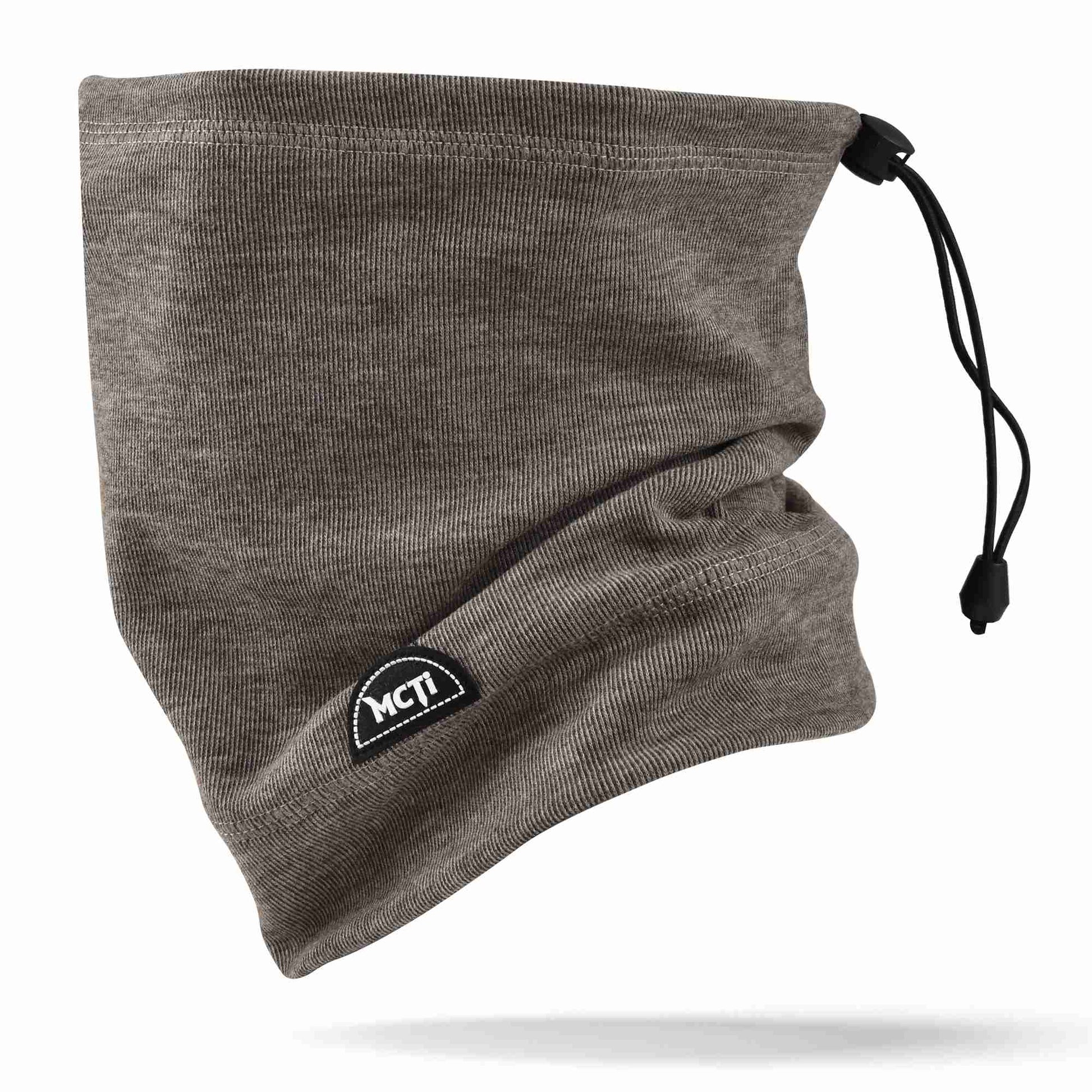 MCTi Soft Neck Warmer - Adjustable Fleece Scarf and Beanie Hat for Winter Sports MCTi