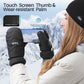 MCTi Women's Goose Down Mittens Waterproof Touch Screen Packable Ultra Light Snow Mitts MCTi