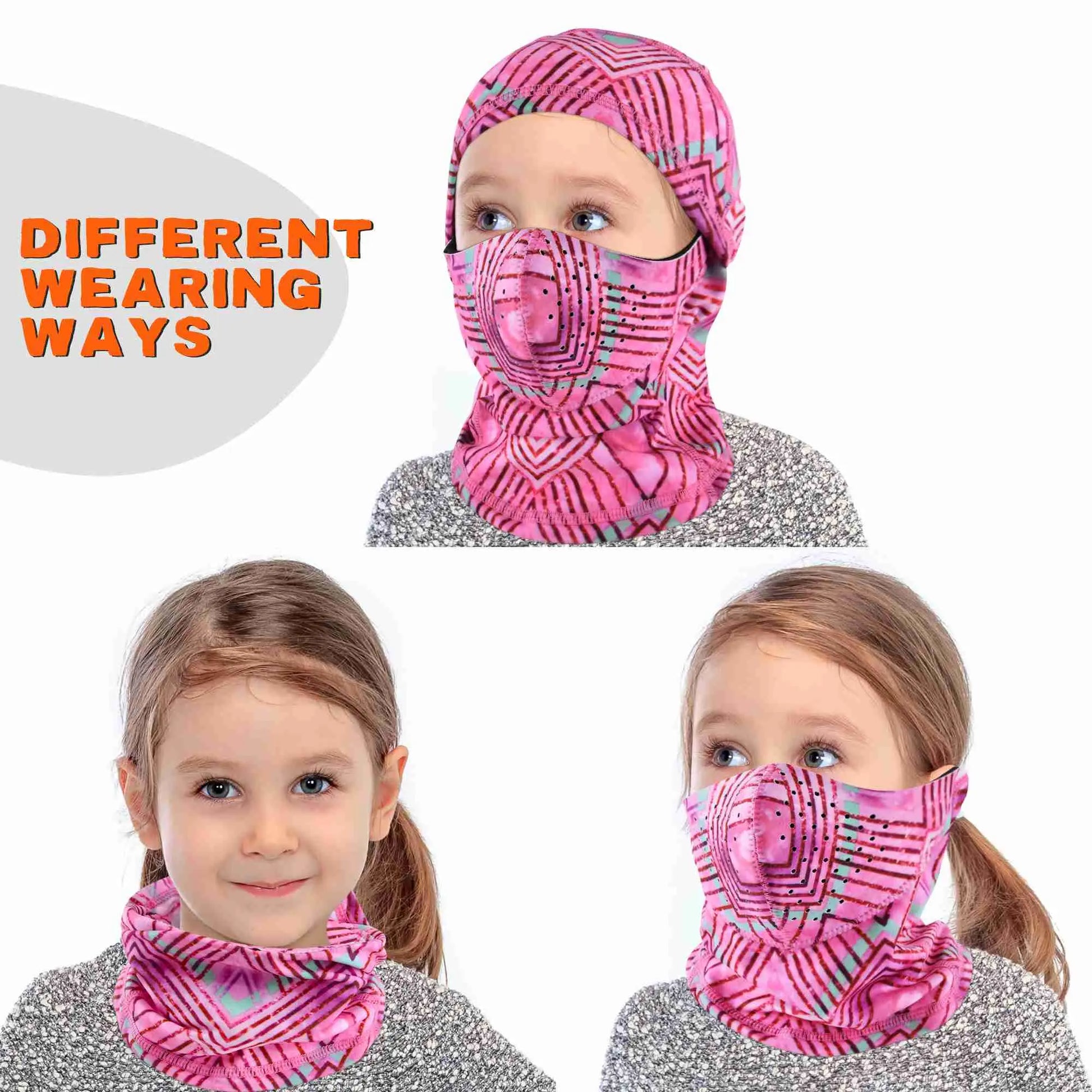Botack Kids Balaclava Ski Mask, Windproof Warm Breathable Ski Balaclava for Cold Weather Snowboarding Skiing Girls Boys Botack