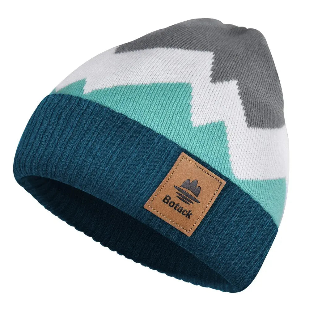 Botack Winter Beanie Hat for Women, Knit Polar Fleece Warm Skull Cap for Daily Activities Botack