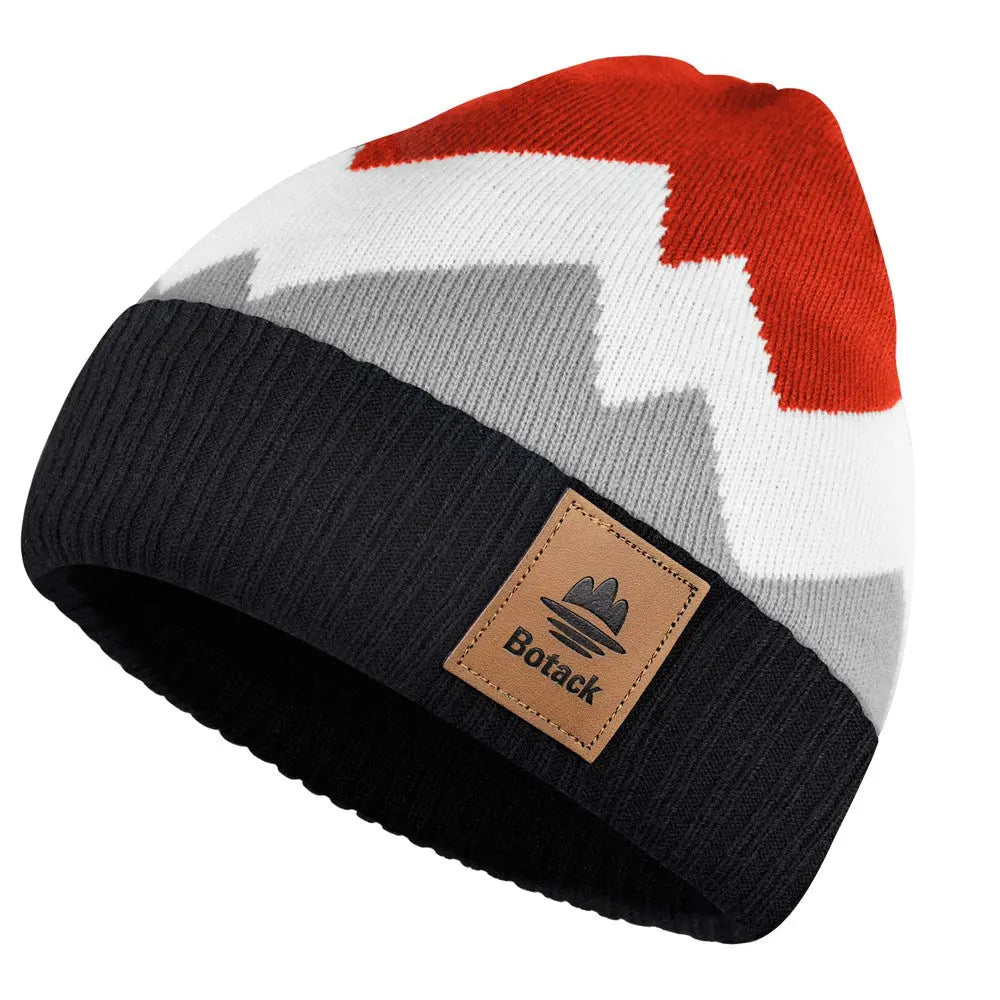 Botack Winter Beanie Hat for Women, Knit Polar Fleece Warm Skull Cap for Daily Activities Botack
