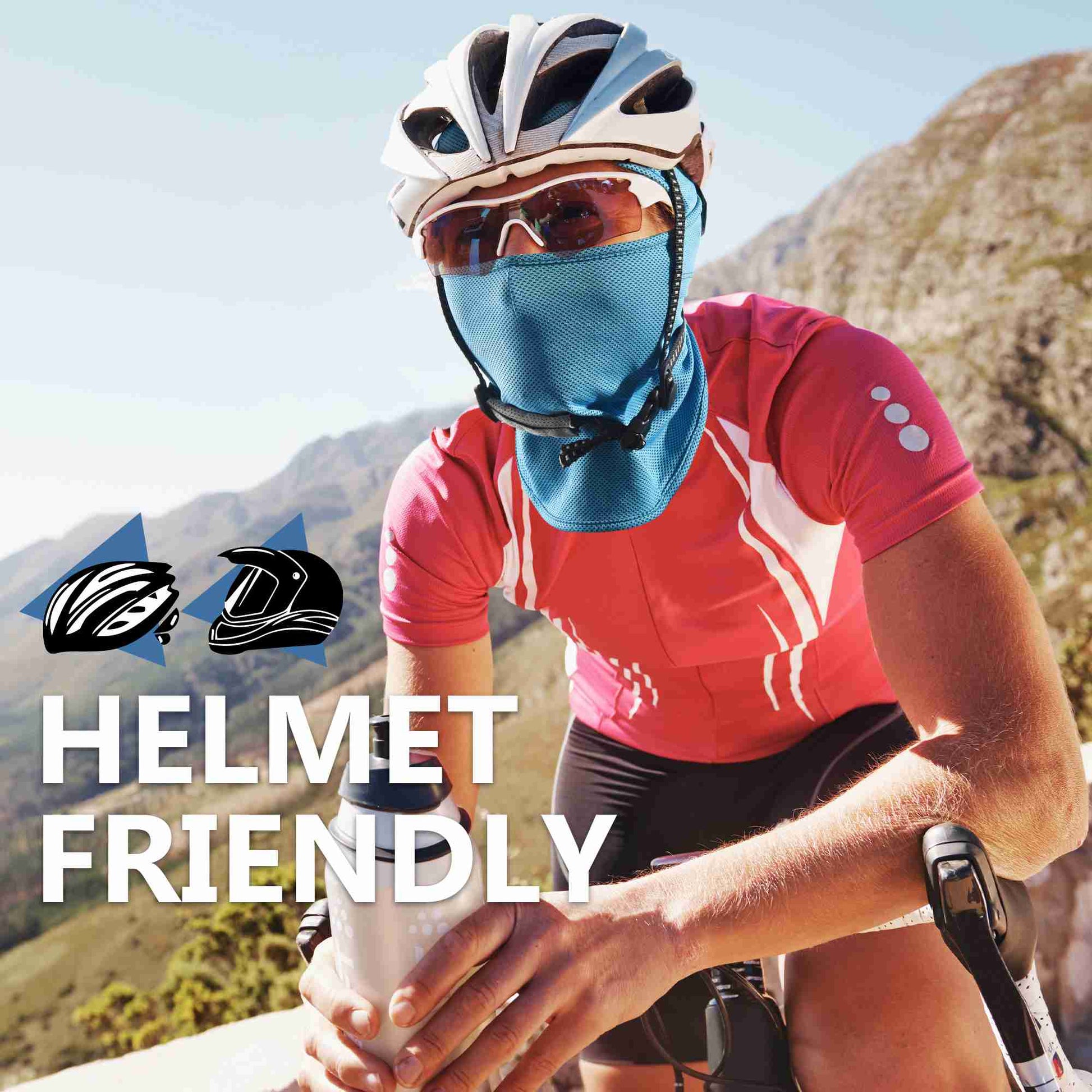 Achiou Balaclava Face Mask UV Protection for Men Women Sun Hood Tactical  Lightweight Ski Motorcycle Running Riding Black 1