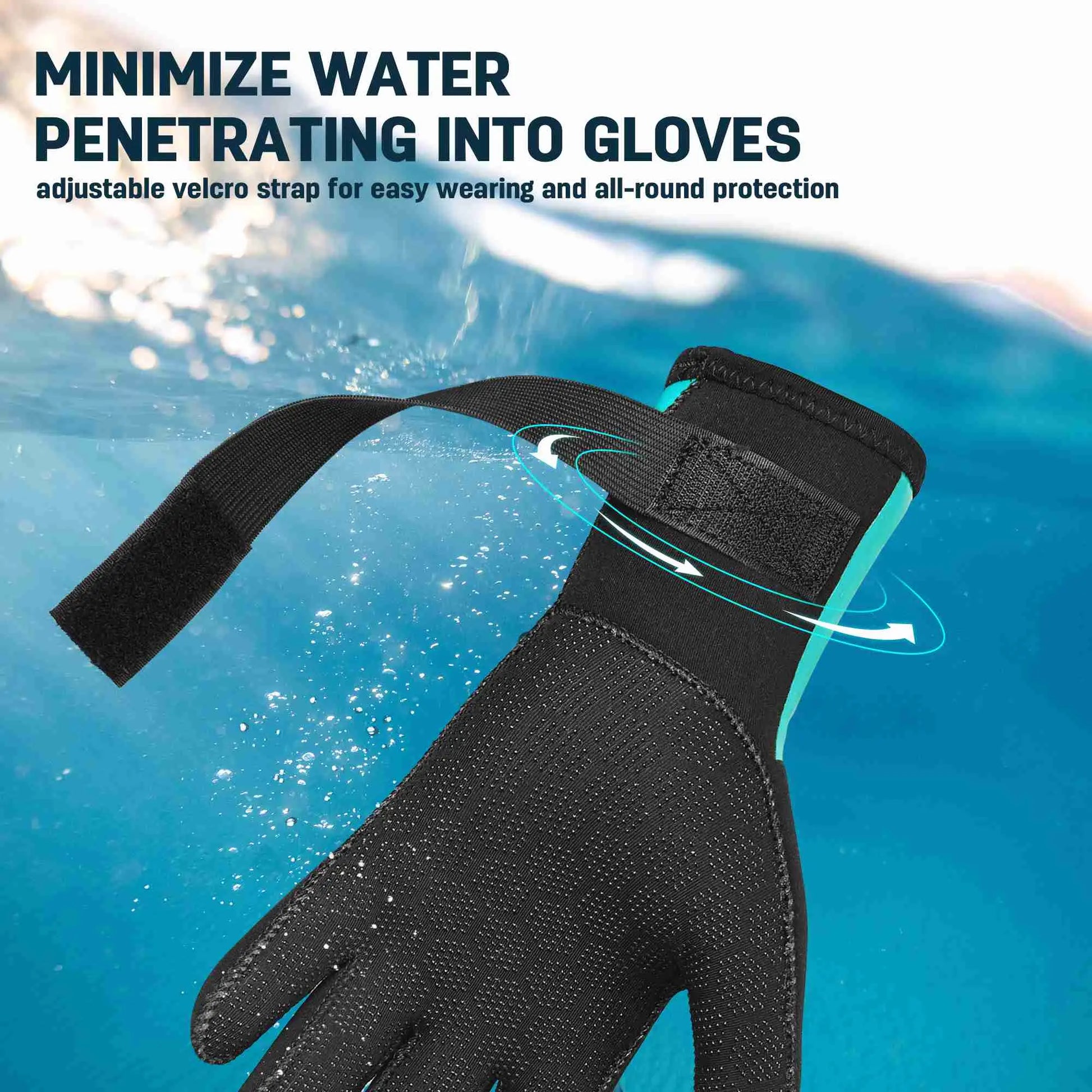 EXski Diving Gloves, 3mm Neoprene Wetsuit Gloves for Scuba Diving Snorkeling Kayaking Paddling Men Women EXSKI