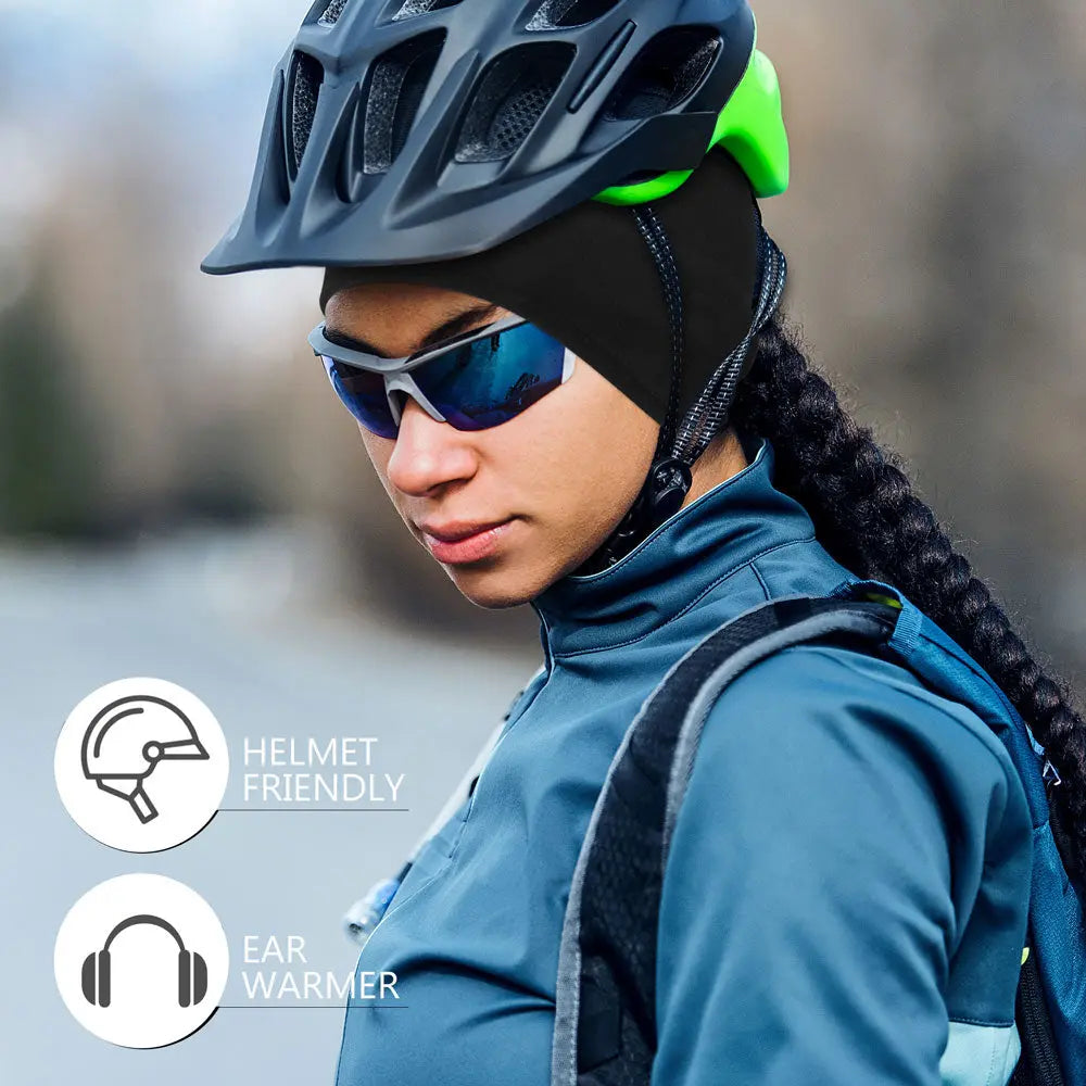 KPwarm Ponytail Beanie for Women, Winter Thermal Fleece Skull Cap Skiing Running Windproof Soft Hat KPwarm