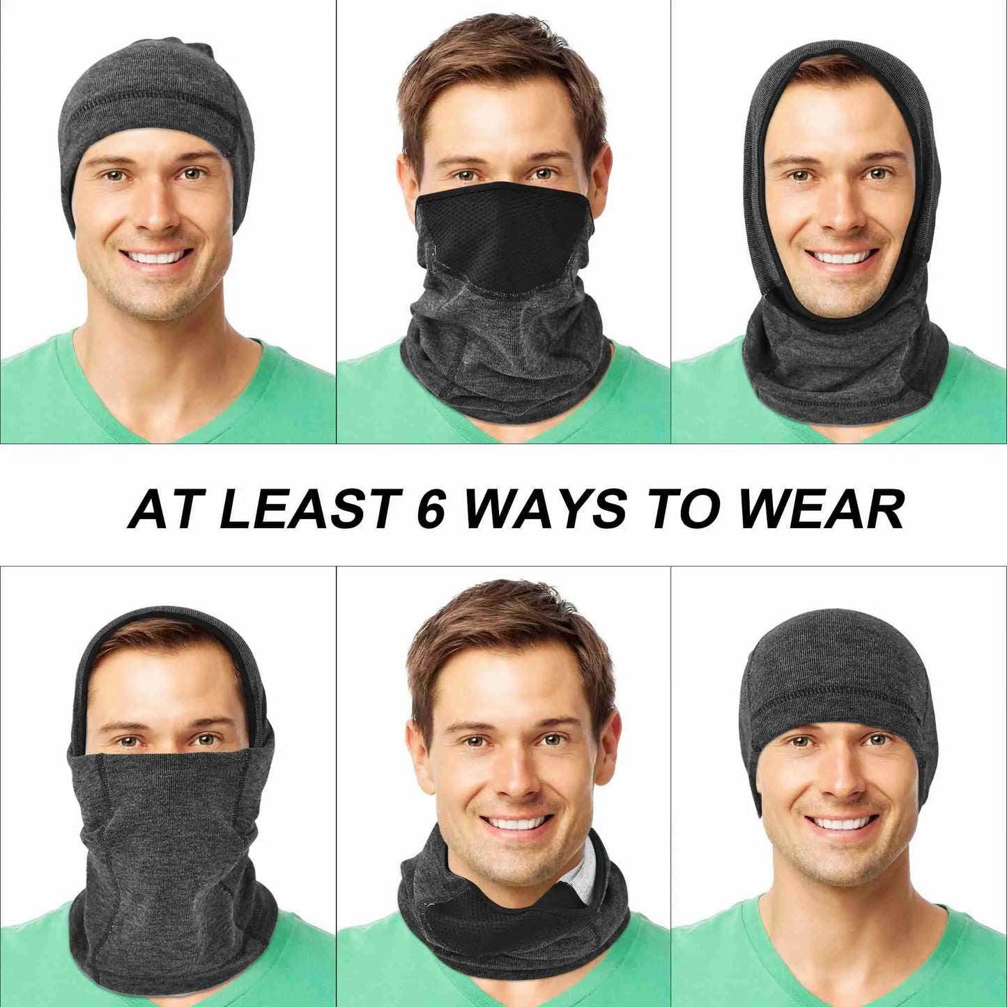 KPwarm Winter Neck Gaiter Warmer, Windproof Fleece Face Mask for Cold Weather, Skiing Running Cycling Men Women Tube Scarf KPwarm