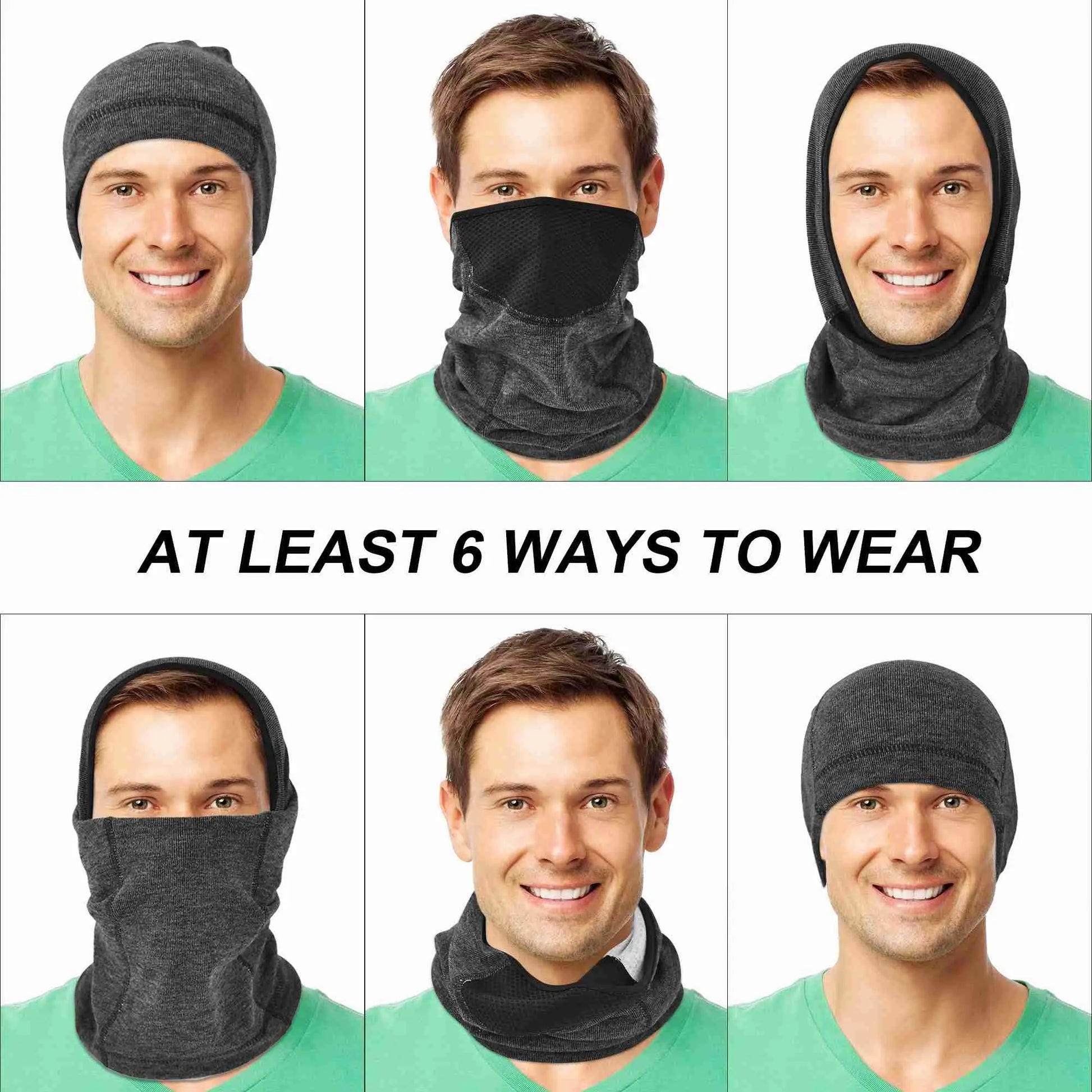 KPwarm Winter Neck Gaiter Warmer, Windproof Fleece Face Mask for Cold Weather, Skiing Running Cycling Men Women Tube Scarf KPwarm