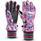 MCTi Kids Ski Gloves Waterproof Long Knitted Cuff Winter Snow Gloves MCTi