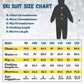 MCTi Kids Ski Suit Snowsuit One Piece Waterproof Ski Jumpsuits Overalls Snowboard Jacket for Winter MCTi