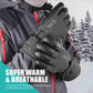 MCTi Ski Gloves Winter Waterproof Snowboard Snow Warm 3M Thinsulate PU Leather Cold Weather Gloves for Mens Womens MCTi