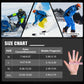 MCTi Waterproof Ski Snowboard Gloves Touchscreen PU Leather Winter Gloves with Wrist Leashes MCTi