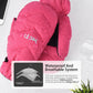 MCTi Women's Goose Down Mittens Waterproof Touch Screen Packable Ultra Light Snow Mitts MCTi