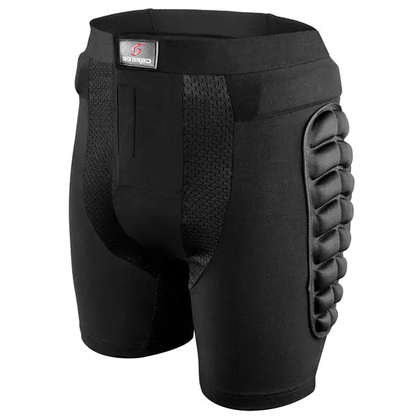 Soared 3D Protection Hip Butt EVA Paded Short Pants Protective Gear Guard Impact Pad Ski Ice Skating Snowboard Black SOARED