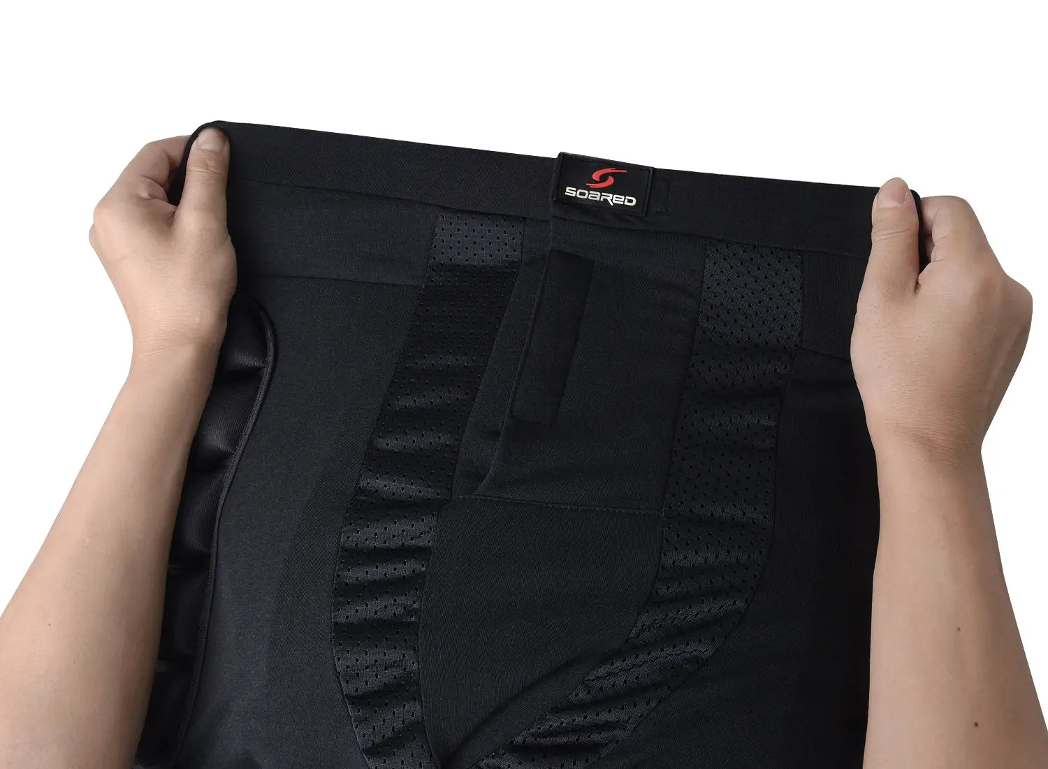 Soared 3D Protection Hip Butt EVA Paded Short Pants Protective Gear Guard Impact Pad Ski Ice Skating Snowboard Black SOARED