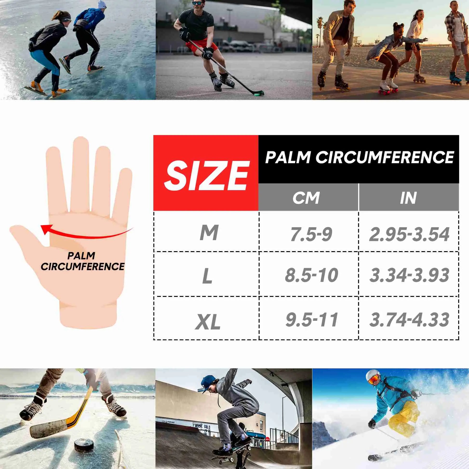Soared Skating Impact Wrist Guards Protective Gear Gloves for Skateboard Skiing Snowboard SOARED